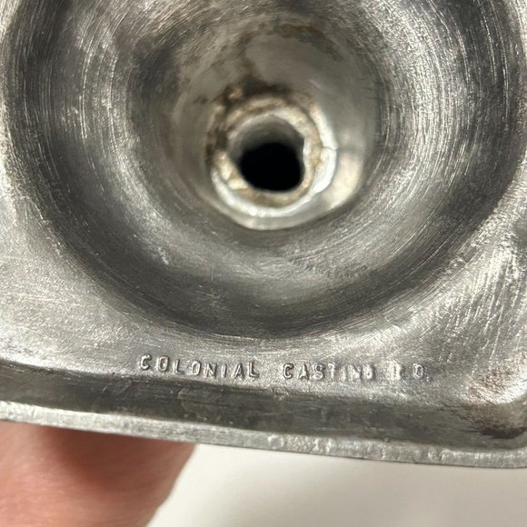 Vintage Colonial Casting Meriden Pewter Candlestick Candle Holder 9” Silver Tone - Picture 6 of 16